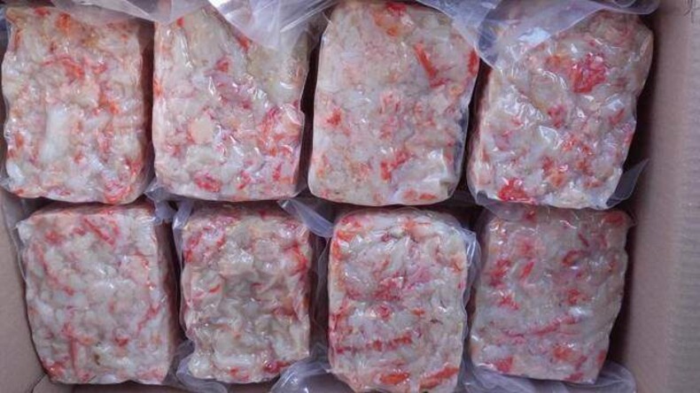 Мясо краба Стригуна Микс  (Салатка), в/м, в/у, 1 кг